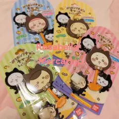 ちいかわハロウィン「ちいかわロリポップチョコチャーム　みんなで黒猫」４種セット