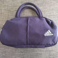 adidas ミニハンドボストンバック パープル
