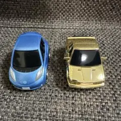 【絶版品・美品】チョロQ ZERO日産リーフ（青）&トヨタソアラ(金)2点セットのサムネイル