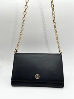 TORY BURCH トリバーチ ブラック ショルダーウォレット チェーンバッグ