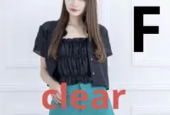 clear キャミソール付シアートップスアンサンブル