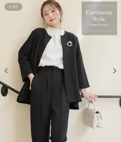 KOBE LETTUCE セレモニースーツ セットアップ　低身長プチM ネイビー