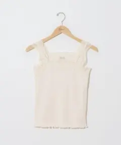 【新品タグ付き】flower ゴージャスレースキャミ2 アイボリーのサムネイル