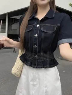SHEIN シーイン トップス デニム 半袖のサムネイル