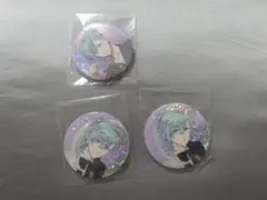 うたプリ　カルナイ　タブナイ　缶バッジ　藍 ホログラム
