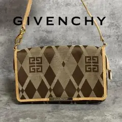 ✨希少✨ GIVENCHY ジバンシィ 4Gロゴ ワンショルダーバッグ 総柄 茶のサムネイル
