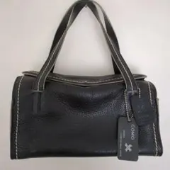 COMO DESIGN 牛革ハンドバッグ ブラック 中古
