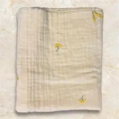 original生地 トリプルガーゼ（ミモザ刺繍） 韓国生地