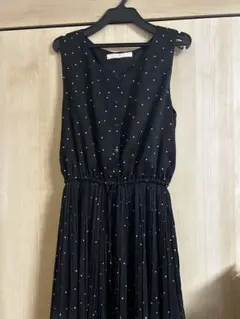 MERCURYDUO ドット柄 ノースリーブワンピース