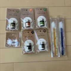 色インクとガラスペンセット