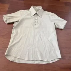 ABAHOUSE AH 半袖ポロシャツ ベージュ　ヴィンテージ　Fサイズのサムネイル