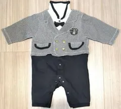 フォーマル タキシード風 ロンパース 50〜60cm