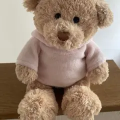 GUND テディベア ぬいぐるみ ピンクパーカー