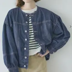 coca ボリュームスリーブデニムジャケット L