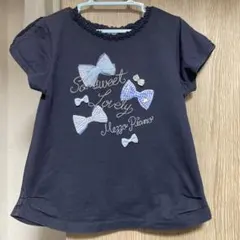 Mezzo Piano リボン刺繍 Tシャツ 140