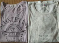 長袖.半袖 Tシャツ2枚組