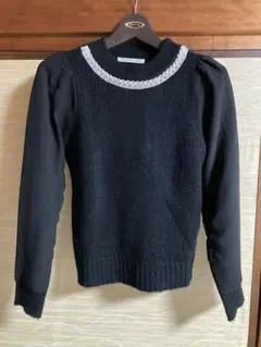 MAJESTIC LEGON パール装飾ニットセーター Free