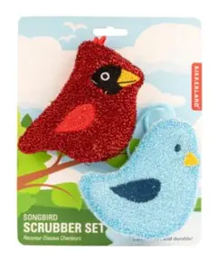 KIKKERLAND SONGBIRD SCRUBBER SET