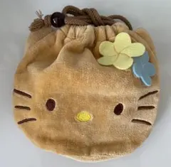 ハローキティ　キャシーマム　日焼けキティ　巾着　未使用　平成レトロ