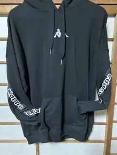 Kappa ブラック フードパーカー　Ｌサイズ