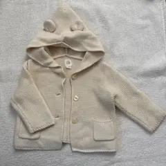 GAP ベビー くまさんカーディガン ブラナンベア ホワイト