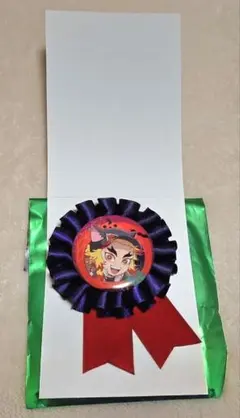 煉獄杏寿郎① ハロウィン 2025 コサージュ風バッジ