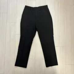 ユニクロ　メンズ ブラック スラックス パンツ