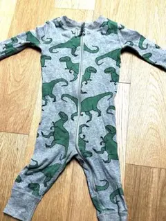 【値下げ】Hanna Andersson 恐竜柄ロンパース 60cm（3〜6ヶ月