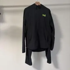 Under Armour ジャージ ジャケット 黒/黄緑のサムネイル