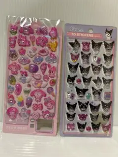 【大人気】ボンボンドロップシール　３Ｄ立体シール２枚セット