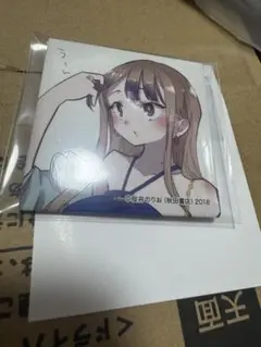 【未使用】桜井のりお 画業20周年記念展 くじ スクエア缶バッジ