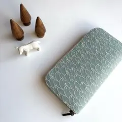 ミナペルホネン☆ラウンドファスナー長財布☆ハンドメイド