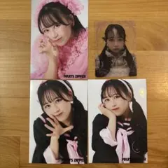 松本かれん写真 3枚セット豹柄衣装とスケバン衣装 クリアトレカ1枚