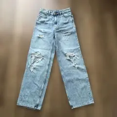 ダメージ　デニム　ジーンズ