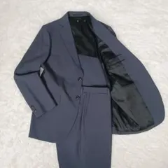 ✨未使用級✨UNIQLO+J　ジルサンダーコラボ　セットアップ スーツ　L 未使用級]ユニクロxジルサンダー +J ウール ストライプ スーツ