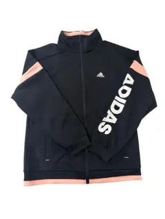 ADIDAS ジップアップジャケット ブラック/ピンク