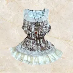 専用　セット　ミニワンピース　ベスト　平成　フェアリーグランジ　y2k 森ガール 専用 セット ミニワンピース ベスト 平成 フェアリーグランジ