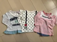 ベビー　女の子　ロンT 長袖　トップス　80