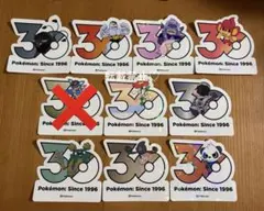 ポケモン 韓国限定 ポケモンストア30周年ロゴステッカー シール まとめ売り gのサムネイル