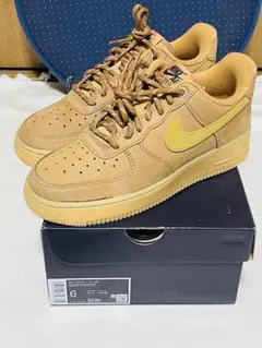 新品24cm NIKE AIR FORCE1’07 WB Flax/Wheat