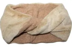 【Buuzate】ふわもこ スヌード ブルー 冬 用 フェイクファー