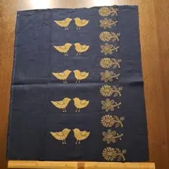 ,ミナペルホネン☆はぎれ☆tori-to-hana☆navy