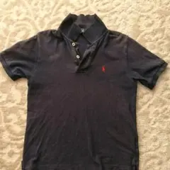 ラルフローレン 紺色 ポロシャツ 赤ポニー 130