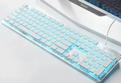 【送料込み】ゲーミングキーボード テンキー付き 104キー 英語配列