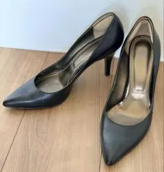 ピンキー＆ダイアン パンプス ハイヒール 黒 レザー