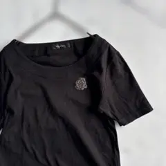 ✨美品✨ インゲボルグ　INGEBORG 半袖T 黒　胸ロゴL