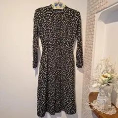 GLOBAL WORK　花柄 長袖ワンピース