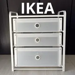 【used】IKEA イケア　3段　シェルフ ホワイト　白