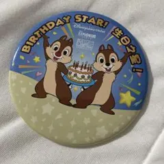 香港ディズニーランド チップとデール 缶バッジ