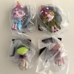 ウイルスイーツフィギュア～甘味処～　あんみつ　　抹茶あんみつ　かしわ餅　さくら餅